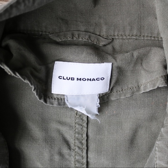 Club Monaco Army Green Light Utility Jacket - Picture 2 of 5